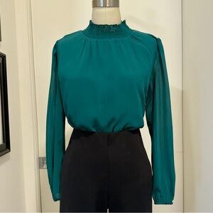 J. Crew W’s Smock Neck Chiffon Blouse